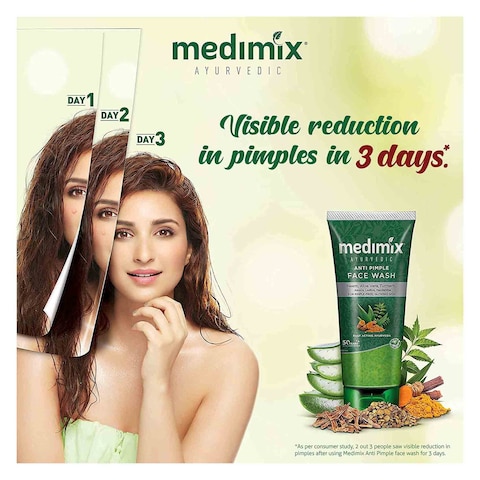 Medimix Ayurvedic Anti Pimple Face Wash Neem, Aloe Vera And Turmeric 150ml