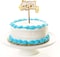 Party Time 1-Piece Gold &amp; White Acrylic Happy Birthday Cake Topper for Birthday Decoration, Happy Birthday Cake Decorations - Party Supplies