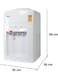 Techno Best Table Water Dispenser, BWD-003, White