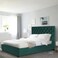 In House Madrid Velvet Bed Frame - King - 200x180 cm - Dark Green