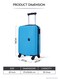 Parajohn Single Size, Cabin Carry 20" Check-In Luggage Trolley