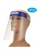 Generic - 5-Piece Protective Anti-Fog Face Shield Clear/White/Blue 35X5X25Centimeter