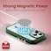 Moxedo Magnetic Protective Case 360 Protection Clear Case Hard PC with Built-in Strong Magnets Compatible with MagSafe Designed for iPhone 14 Pro 6.1 inch (Green)