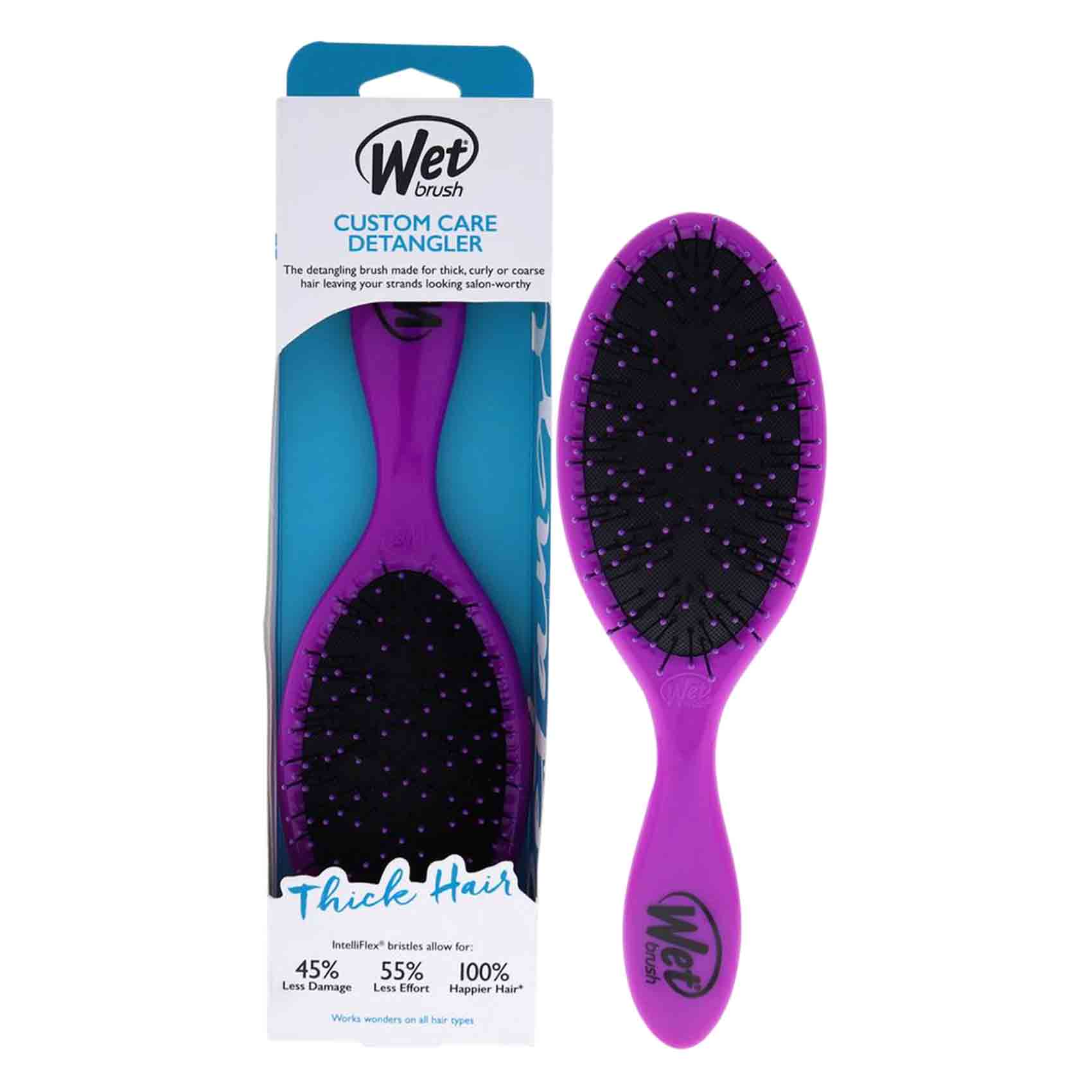 Wet Brush Thick Hair Detangler Hair Brush 1 Piece Purple