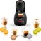 DeLonghi Nescafe Dolce Gusto Piccolo XS Pod Capsule Coffee Machine, Espresso, Cappuccino And More, EDG210.B, Black &amp; Red