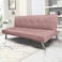 In House Sandi 2 In 1 Sofabed Linen Upholstered - Dark Pink