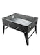 Generic Portable Barbeque Charcoal Grill Black/Silver 35X27.5Centimeter