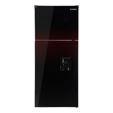 Fresh Refrigerator with Water Dispenser - 426 Liter - Dark Red - FNTDR540YDRDIGITAL