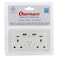 Oshtraco 2-Gang Wall Socket W/USB Port (13 Amp)