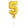 5" Gold Foil Balloon Cake Topper - 5