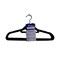 Prime Plastic Velvet Hanger Purple 6 PCS