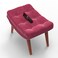 Stool for Living Room Soft Fabric Comfortable Cushion Ottoman Footrest