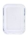Royalford BRS Rectangle Glass Airtight Container Clear 0.4L