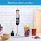 Midea 4-In-1 Hand Blender Chopper &amp; Whisk, Multifunctional Blender With Stainless Steel Blade, 600W Powerful, DC Motor, Low Noise, Variable Speed For Soups-Smoothie-Chopping, Turbo Speed MJBH6001W