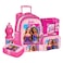 Barbie Trolley School Bag Set 5in1, 16"