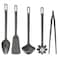 Fullandad - 5-Piece Kitchen Utensil Set, Grey