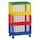 Cosmoplast 3 Level Plastic Storage Cart Multicolour