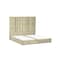 In House Berlin Velvet Bed Frame - Queen - 200x140 cm - Beige