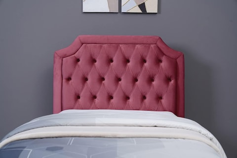 PAN Home Home Furnishings Andromeda Headboard Velvet Pink L-100: H-125cm 100x125 Pink