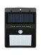 Generic Rechargeable Solar-Powered Wall Light Black 12.4X9.6X4.8Centimeter