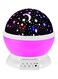 Generic Star And Moon Rotating Projector Night Lamp Black/White/Purple 13X13X14.5Centimeter