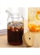 MIBRU Juice Glass Jar Wood Lid With Straw 400ml Glass Straw Cups With Wood Iced Coffee Glasses Portable Beverage Cups Tumbler Cup For Smoothie Portable Beverage Cups Tumbler Cup For Smoothie