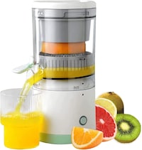 Hboy Portable Blender, Electric Citrus Juicer Rechargeable Hands-Free Masticating Orange Juicer Lemon Squeezer With USB Travel Cup For Gym, Car, Office, On The Go