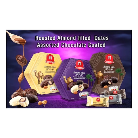 Carrefour Almond Dates Dark Chocolate 500g