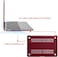 Ntech Macbook Air 13 Inch Case 2020 2019 2018 Release A2337 M1 A2179 A1932 Retina Display With Touch Id, Protective Plastic Hard Shell Case Cover, Marsala Red