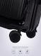 Front Open Cover 20 inch Large Capacity Trolley Suitcase, Password Case, Universal Wheel Suitcase(Black