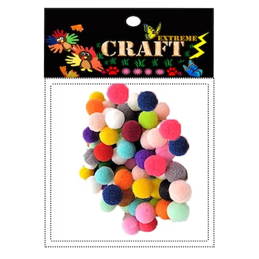 Extreme Craft Soft Creative Pom Pom Balls Multicolour