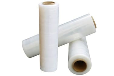 Pack of 3 Heavy Duty Clear Stretch Film - Tear Resistant, Water and Moisture Proof, Durable Self-Adhering Cling Film, 2kg Each