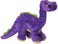Godog Dinos Bruto With Chew Guard Technology Durable Plush Squeaker Dog Toy, Purple, Mini (Just For Me)