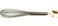 Generic Egg Beater Whisk Cake Egg Beater Srainless Steel - Silver 10 Inch
