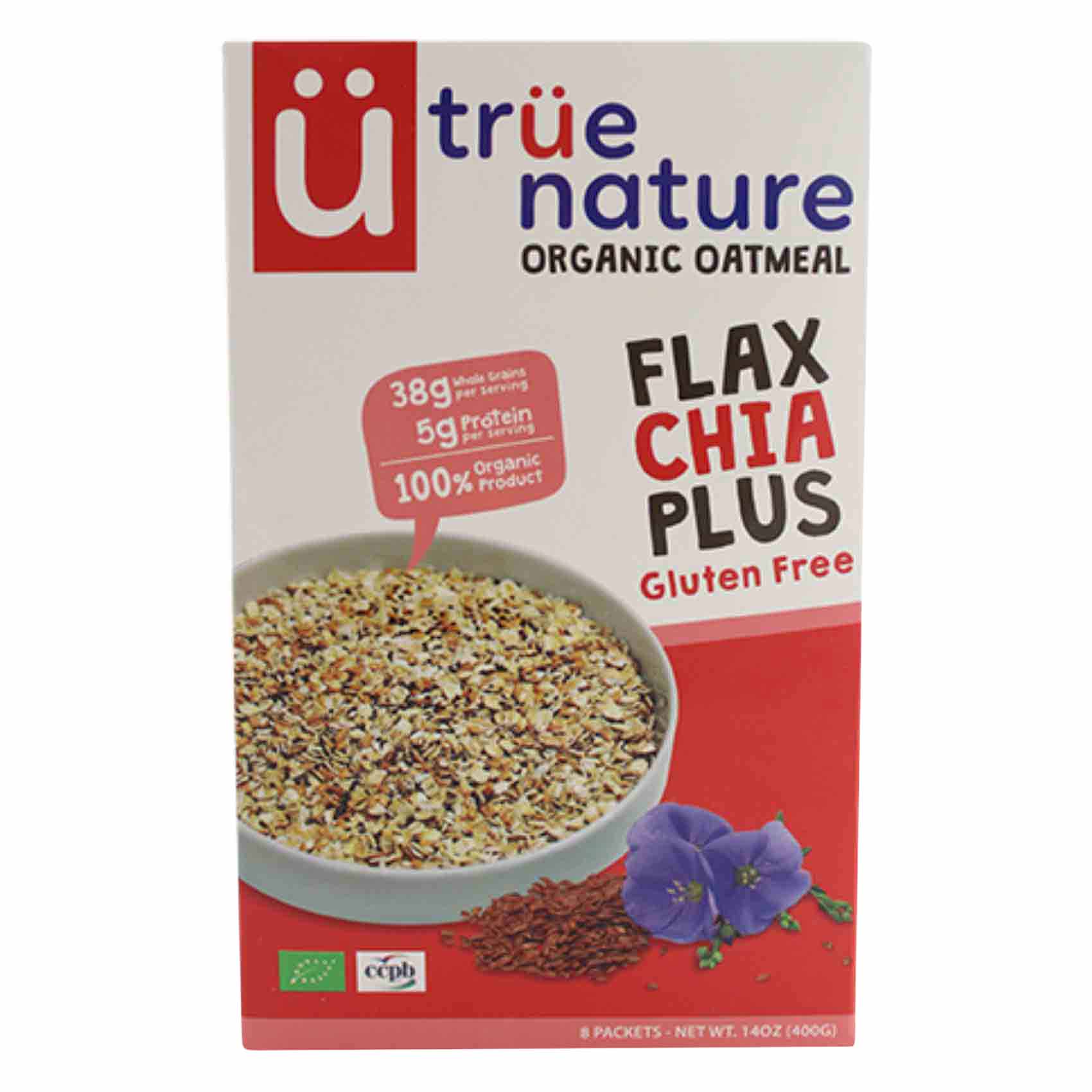 True Nature Oatmeal Flax Chia Plus 400GR