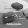 Elago Silicone Hang designed for Airpods Pro 2nd Gen (2022) case cover with Carabiner - Dark Grey