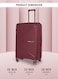 ParaJohn Luggage Sets 3 Piece With Trolley Set With Lightweight Polypropylene Shell 8 Spinner Wheels For Travel Burgundy