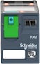 Schneider Signaling Zelio Relay_ Harmony, Miniature plug-in relay, 6 A, 4 CO, with LED, with lockable test button, 24 V DC_ [RXM4AB2BD]