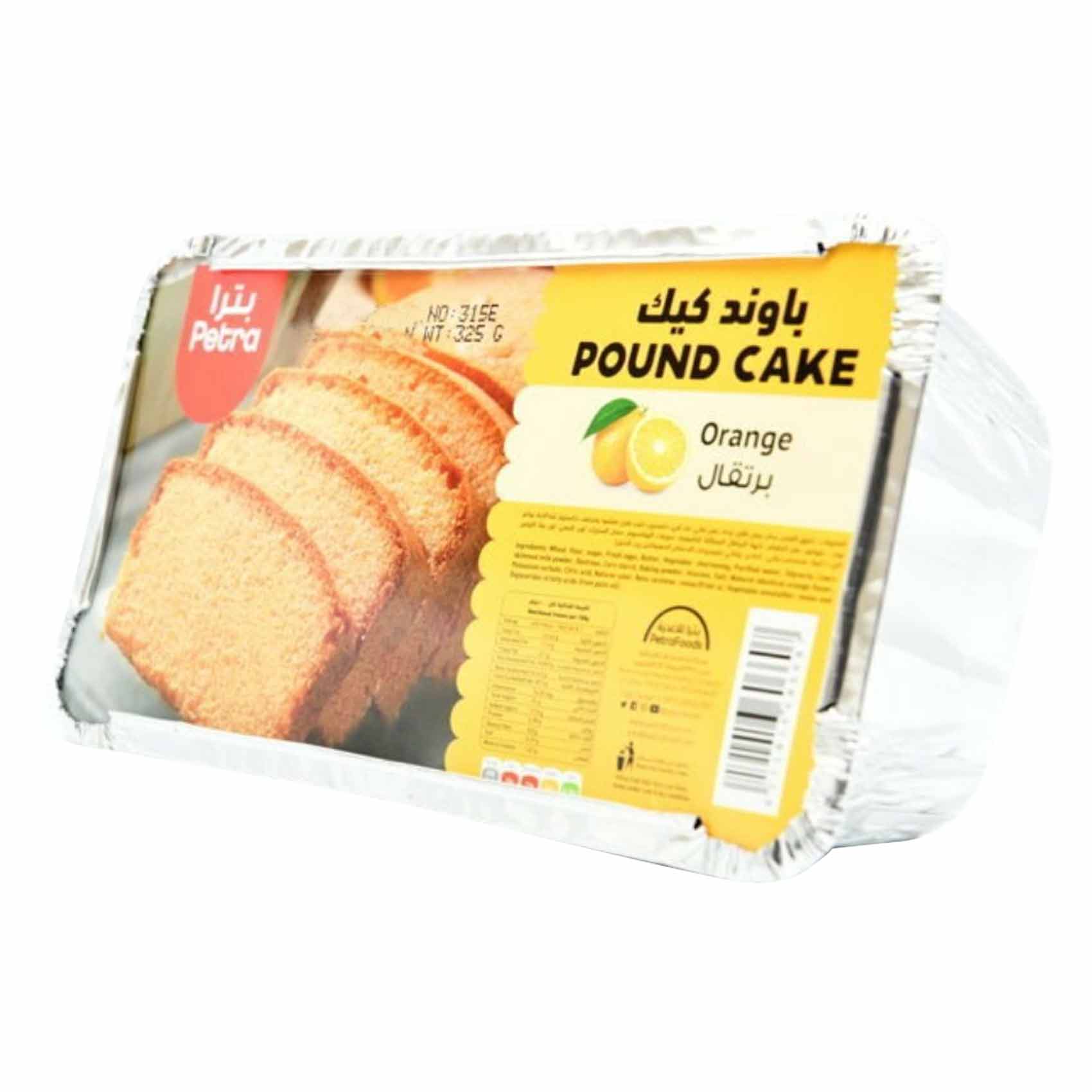 PETRA POUND CAKE ORANGE 325GR