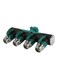 Generic 4 Way Hose Splitter Adapter Green/Black/Silver