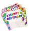 Party Time 24-Pieces Happy Birthday  Banner and Balloons Design Table Tissue/Paper Napkins - Soft Dinner Napkin for Weddings, Parties, Restaurant, Events - Party Supplies