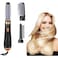 Professional 3 in 1 Negative Ionic Hot Air Straightener Comb Black
