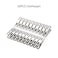 Generic-20 Pcs Clothespins Stainless Steel Clothes Clips Metal Sealing Clip Socks Clothing Pegs Household Clothespin Clips for School Office Stationery