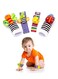 Sky-Touch 4 Pcs Baby Rattles Toys, Cute Baby Animal Development Toy Gift For Newborn Babies, Wrist And Socks Foot Finder Sensory Set, Toys For Boys And Girls, 0&ndash;3&ndash;6&ndash;12 Months