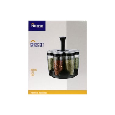 هوم طقم توابل مع ستاند - 6 قطع