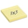 Post-it&reg; Notes 3"x3", Canary Yellow, Lined, 100 Sh/Pad, [Ref: 630SS]