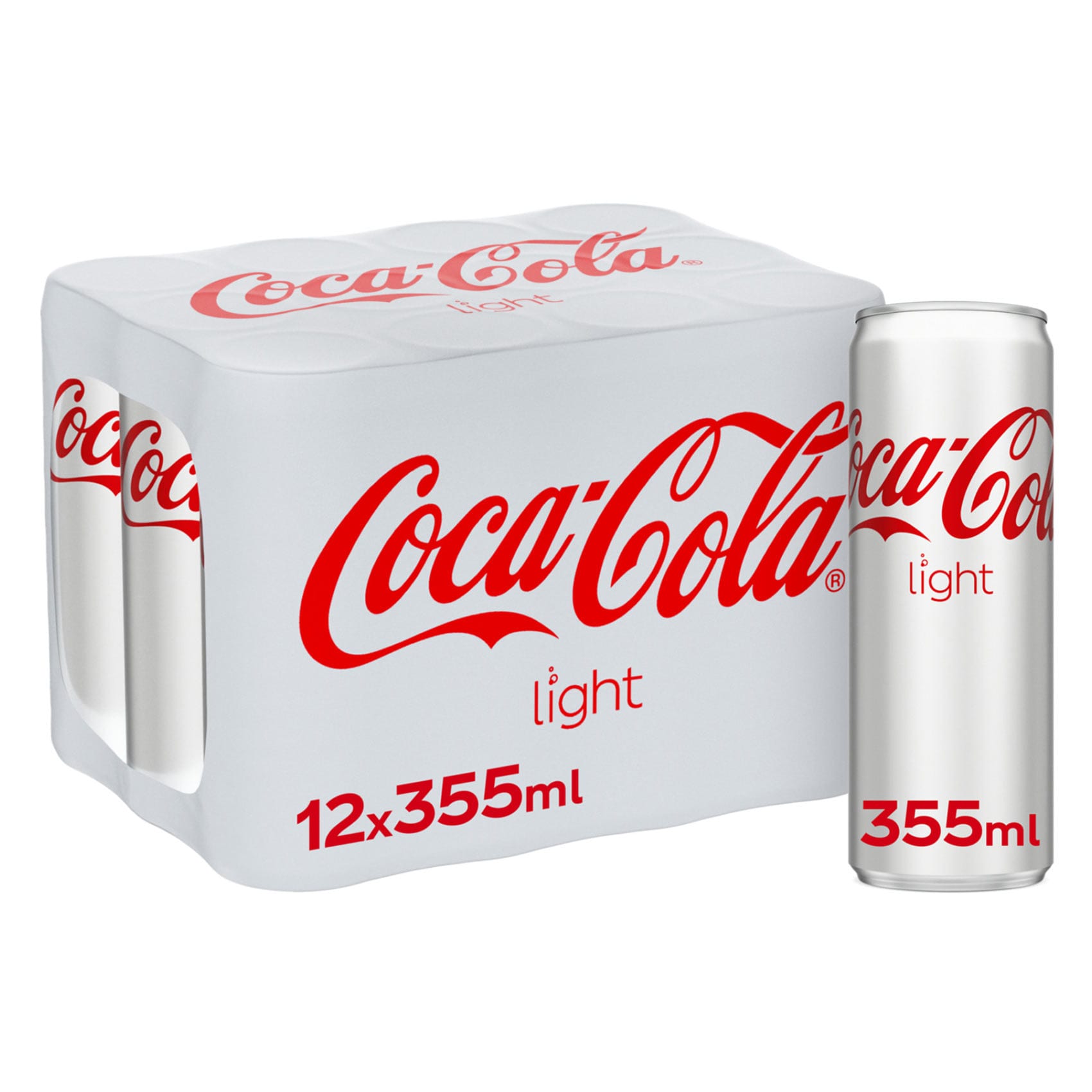 Buy Coca-Cola Light 355ml ×12 can Online | Carrefour KSA