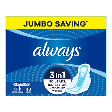 Always Pads Maxi Thick XLong 48 Sheets