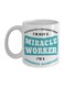 muGGyz I'm Not A Miracle Worker Occupation Scientists Printed Ceramic Mug White/Blue/Black 11Ounce