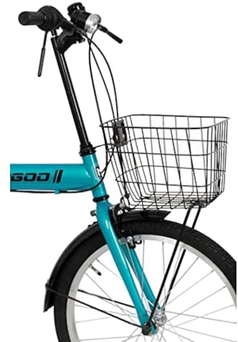 ITG Mogoo Icon 6 Speed Folding Bike With Lock And Head Light 20 Inch, Green